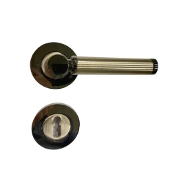 Avenue Deurkruk Rond Rozet Siena Zwart Glans-Brico Clearance