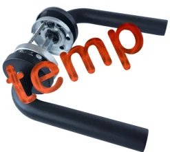 Avenue Deurkruk Rond Rozet Siena Zwart Glans-Brico Clearance