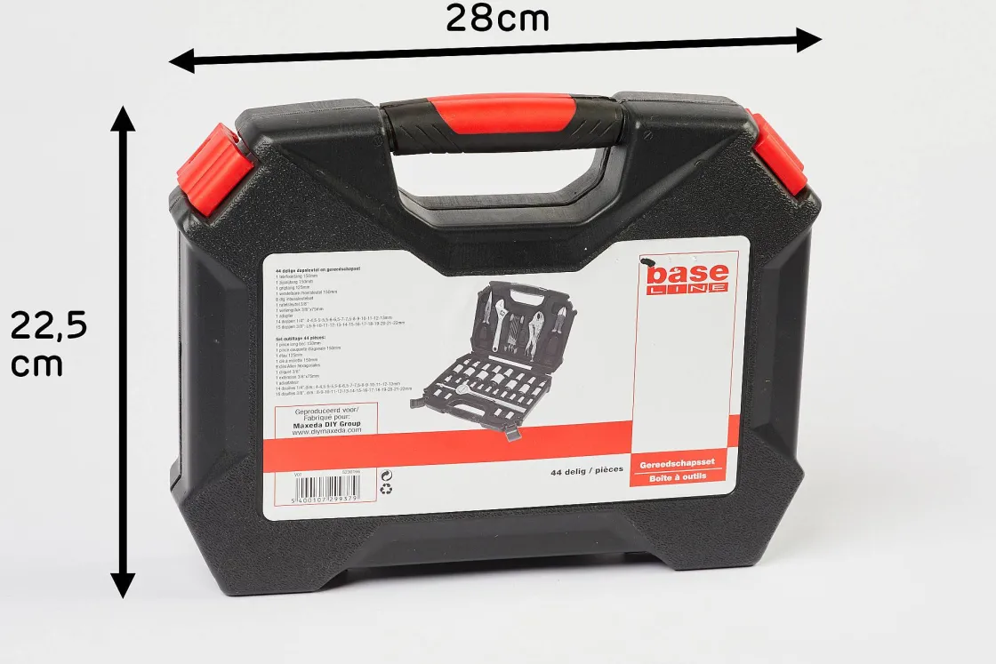 Brico Baseline Gereedschapset Dopsleutels – 45 Stuks Outlet