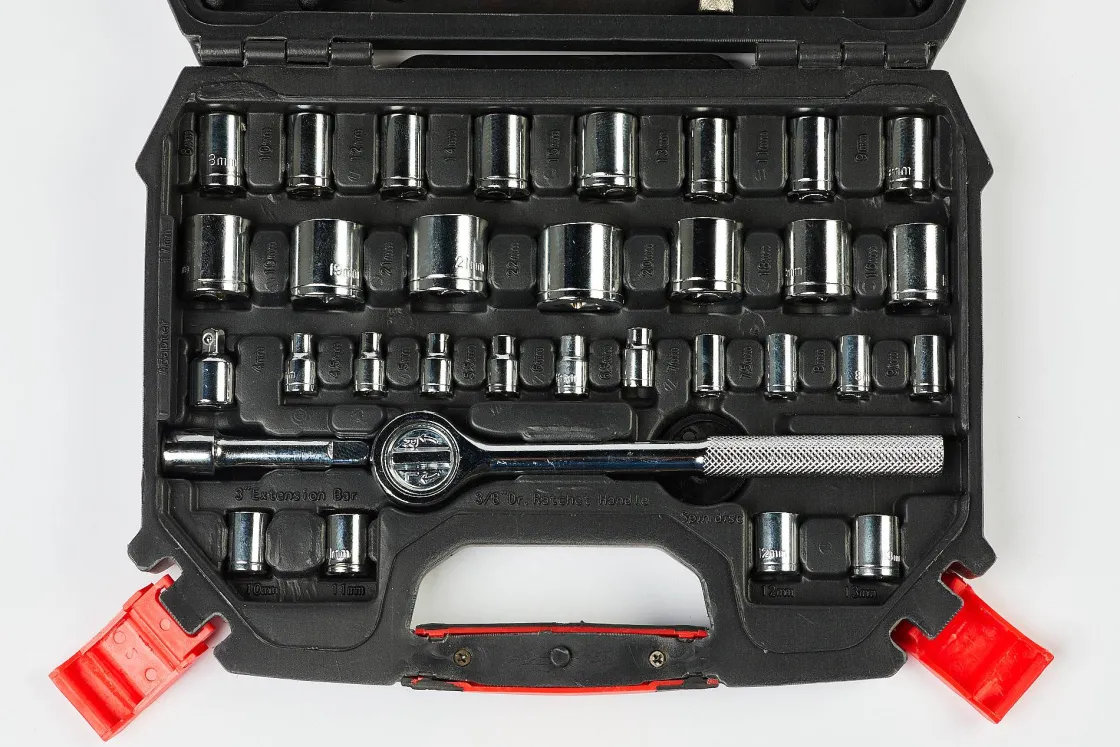 Brico Baseline Gereedschapset Dopsleutels – 45 Stuks Outlet