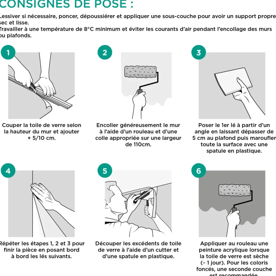 Baseline Glasweefselbehang Ruit 25M 100Gram-Brico