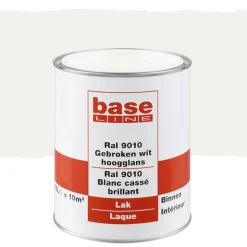 Baseline Lak Hoogglans Gebroken Wit Ral 9010 750Ml-Brico