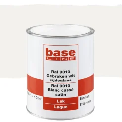 Baseline Lak Zijdeglans Gebroken Wit Ral 9010 750Ml-Brico Sale