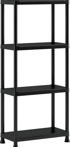 Brico Baseline Opbergrek 60/4 Zwart 30X60X135Cm