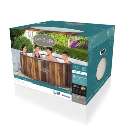 Bestway Jacuzzi Lay-Z-Spa Helsinki 60025 1123L Imitatie Hout O180X66Cm-Brico Online