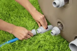 Bestway Lay-Z-Spa 60017, 916 L, 6 Personen, Rond, Bubbelmassage / Airjet, Beige, Wit-Brico Best