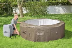 Bestway Lay-Z-Spa 60017, 916 L, 6 Personen, Rond, Bubbelmassage / Airjet, Beige, Wit-Brico Best