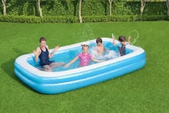 Bestway Opblaasbaar Zwembad Family Pool Rechthoekig Blauw 305X183X46Cm-Brico Online