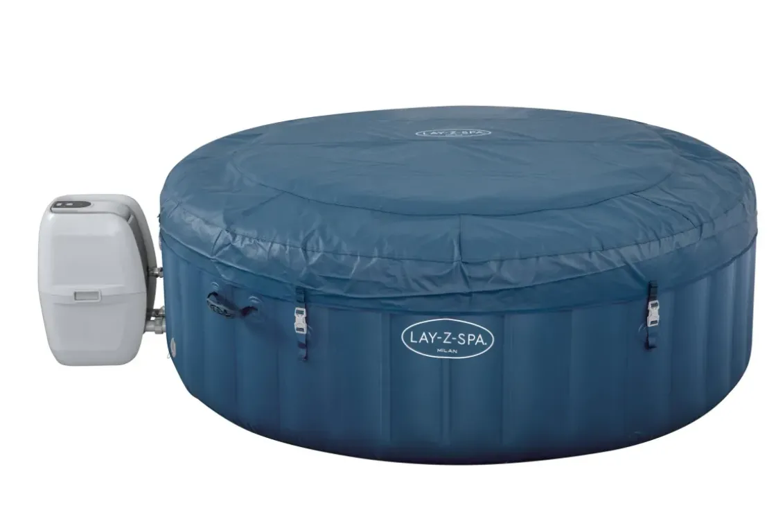 Bestway Opblaasbare Jacuzzi Lay-Z-Spa Milan Airjet Plus Blauw 916L O196X71Cm-Brico Online