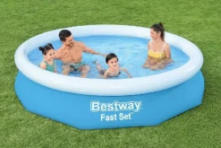 Bestway Opblaaszwembad Fast Set Rond Met Filterpomp O305X66Cm-Brico Hot