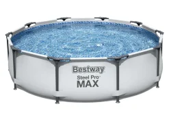 Bestway Opzetzwembad Steel Pro Max Set Rond Met Filterpomp O305X76Cm-Brico Best