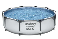 Bestway Opzetzwembad Steel Pro Max Set Rond Met Filterpomp O305X76Cm-Brico Best