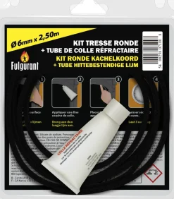 Onderhoud<Brico Bevil Kit Ronde Kachelkoord Fulgurant 6 Mm Met Hittebestendige Lijm Tube