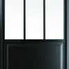 Binnendeur Atelier Rechtsdraaiend Zwart Aluminium Mat Glas 211,5X93Cm-Brico Clearance