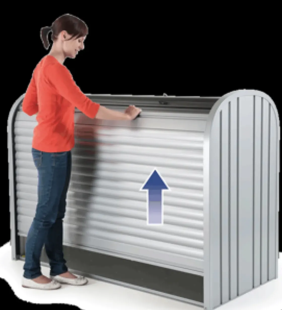 Biohort Opbergbox Storemax 160 Kwartsgrijs Metallic 78X163Cm-Brico Best