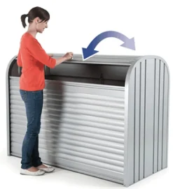 Biohort Opbergbox Storemax 160 Kwartsgrijs Metallic 78X163Cm-Brico Best