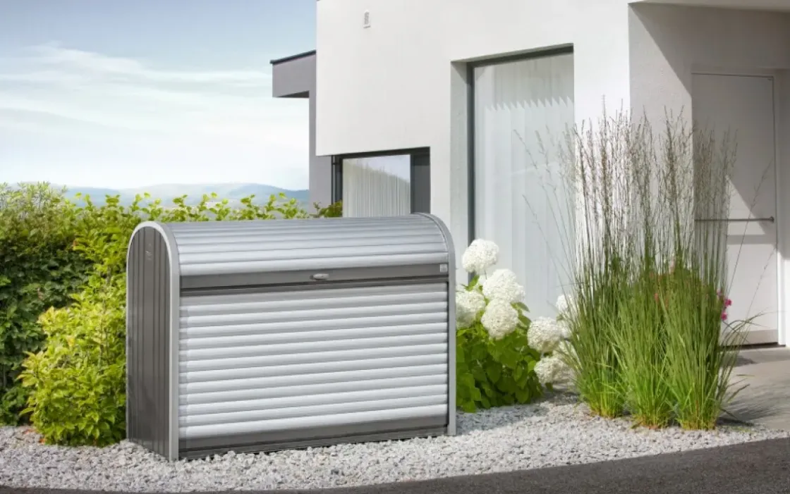 Biohort Opbergbox Storemax 160 Kwartsgrijs Metallic 78X163Cm-Brico Best