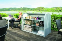 Biohort Opbergbox Storemax 160 Zilver Metallic 78X163Cm-Brico Online