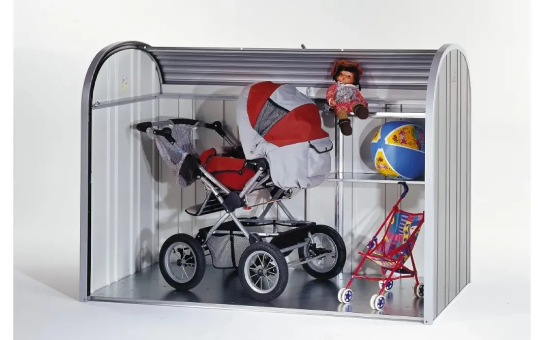 Biohort Opbergbox Storemax 160 Zilver Metallic 78X163Cm-Brico Online