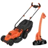 Brico Black+Decker Elektrische Grasmaaier Bemw461Bgl2-Qs 1400W + Grastrimmer Gl250-Qs 250W Best