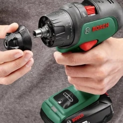 Brico Bosch Accuboormachine Met Klopfunctie Advancedimpact Quicksnap 18V (2 Accu'S) Hot