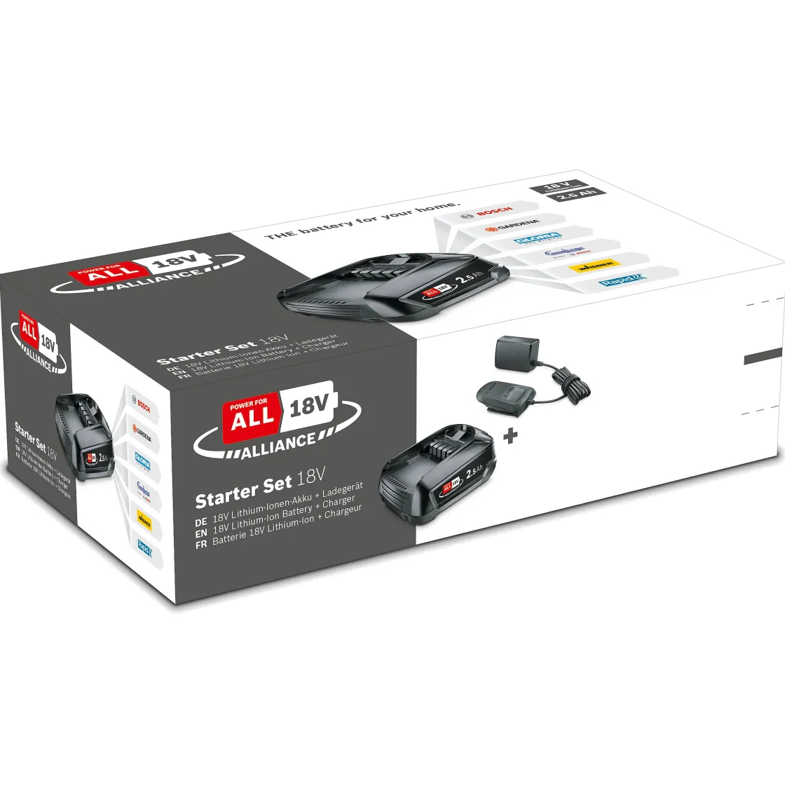 Brico Bosch Batterij + Lader Power For All 18V 2,5Ah New