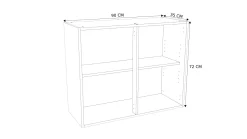 Brico Bovenkast Keuken Modulo Wit 90Cm Discount