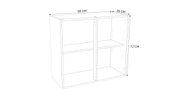 Brico Bovenkast Keuken Modulo Wit 80Cm Outlet