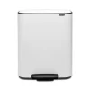 Brico Brabantia Pedaalemmer Bo 2X30L Wit Hot