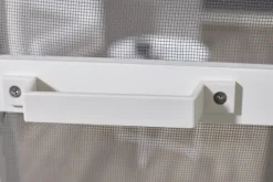 Cando Hordeur Comfort - Magnetische Hordeur - Wit Profiel - Grijs Gaas - 100X235Cm-Brico