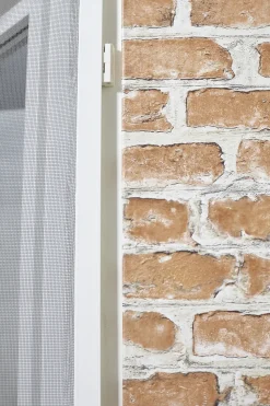 Cando Hordeur Standaard - Scharnierende Hordeur - Wit Profiel - Grijs Gaas - 92X212Cm-Brico Sale