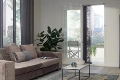 Cando Horgordijn Comfort Schuifpui - Grijs Profiel - Grijs Gaas - 120X260Cm-Brico Clearance