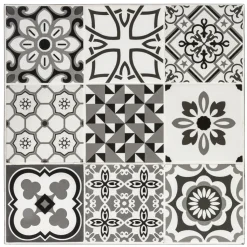 Central Park Bistrotafel Atri Zwart/Wit 60X60Cm-Brico Discount