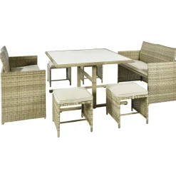 Central Park Dining Loungeset Capri Naturel 7-Delig-Brico Hot
