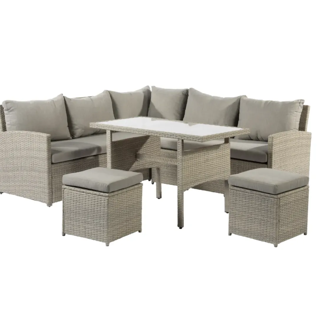 Central Park Dining Loungeset Rochelle Creme 5 Stuks-Brico Best