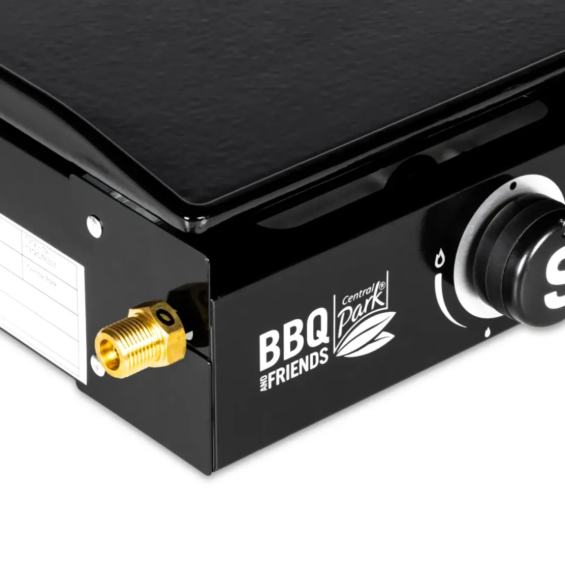 Central Park Gasbarbecue Bbq & Friends Plancha Zwart 5,3Kw 52X37,5Cm-Brico