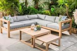 Central Park Hoekbank Loungeset Sorrento Acaciahout-Brico Discount