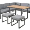 Central Park Hoekbank Loungeset Monte Carlo 5-Delig Aluminium-Brico Hot