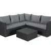 Central Park Hoekbank Loungeset Alea Grijs Staal/Wicker 3 Stuks-Brico Sale