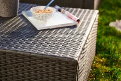 Central Park Hoekbank Loungeset Alea Grijs Staal/Wicker 3 Stuks-Brico Sale