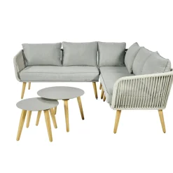 Central Park Ischia Aluminium/Textiel Loungeset 214X214Cm-Brico New