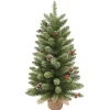 Brico Central Park Mini Kunstkerstboom Sneeuw + Dennenappels 90Cm Best