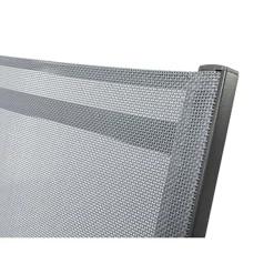 Central Park Tuinstoel Analee Verstelbaar Aluminium/Textileen Grijs-Brico Discount