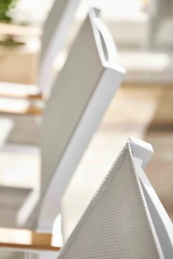 Central Park Tuinstoel Bonifacio Stapelbaar Aluminium/Textileen Taupe-Brico Discount