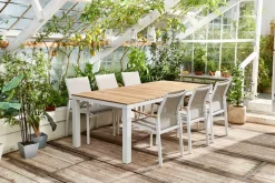 Central Park Tuinstoel Bonifacio Stapelbaar Aluminium/Textileen Taupe-Brico Discount