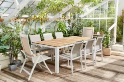 Central Park Tuinstoel Bonifacio Stapelbaar Aluminium/Textileen Taupe-Brico Discount