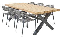 Central Park Tuinstoel Collioure Aluminiuim/Wicker 60X56,5X78Cm-Brico Sale