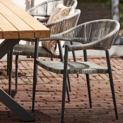 Central Park Tuinstoel Collioure Aluminiuim/Wicker 60X56,5X78Cm-Brico Sale