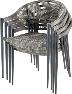 Central Park Tuinstoel Collioure Aluminiuim/Wicker 60X56,5X78Cm-Brico Sale
