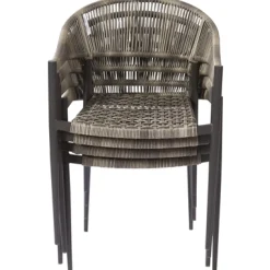 Central Park Tuinstoel Collioure Aluminiuim/Wicker 60X56,5X78Cm-Brico Sale